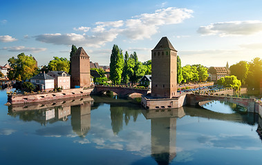 Image showing Covered bridge in Strasbourgh