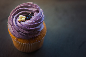 Image showing Cupcake desert cream