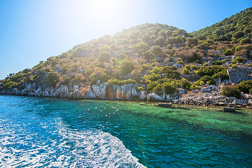 Image showing ancient city on the Kekova