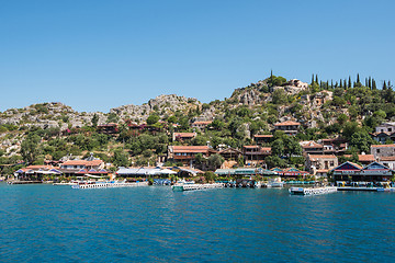 Image showing ancient city on the Kekova