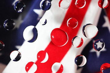 Image showing water and flag