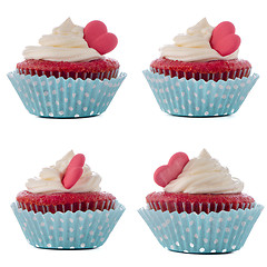 Image showing Heart Cupcakes