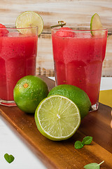 Image showing Watermelon smoothies