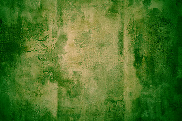 Image showing Green grunge textured metal