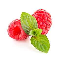 Image showing Raspberry fruit isolated