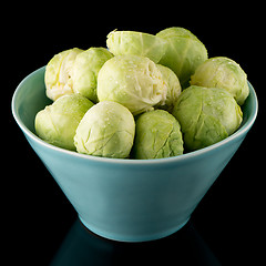 Image showing Fresh brussels sprouts