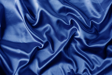 Image showing elegant blue satin background