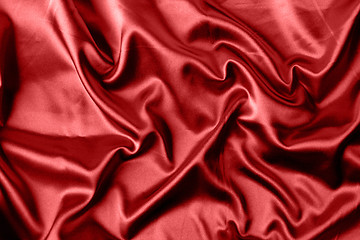 Image showing elegant red satin background