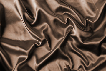 Image showing elegant brown satin