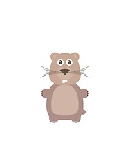 Image showing Funny hampster character