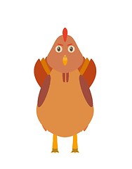 Image showing Funny chicken (rooster) character