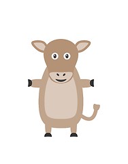 Image showing Funny cow character