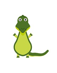 Image showing Funny crocodile character