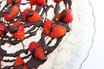 Image showing strawberry cake