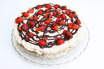 Image showing strawberry cake