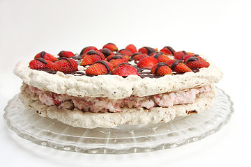 Image showing strawberry cake