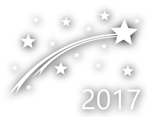 Image showing Turn of the year to 2017 