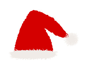 Image showing Santa Claus hat isolated on white