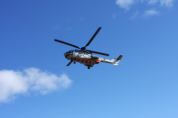 Image showing helicopter flying
