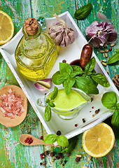 Image showing Fresh Pesto Sauce