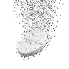 Image showing Effervescent tablet dissolbving