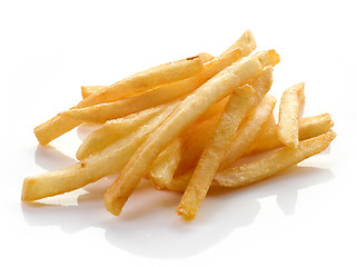 Image showing french fries on white background