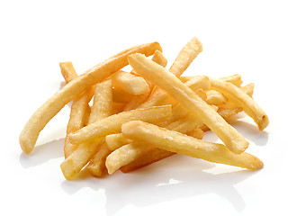 Image showing french fries on white background