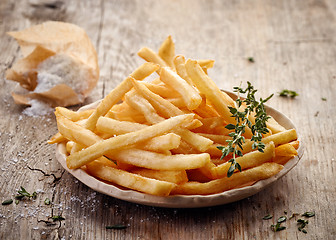 Image showing plate of french fries