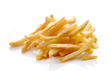 Image showing french fries on white background