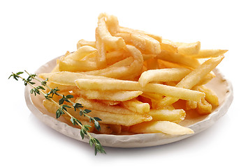 Image showing plate of french fries