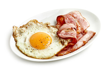 Image showing fried egg and bacon