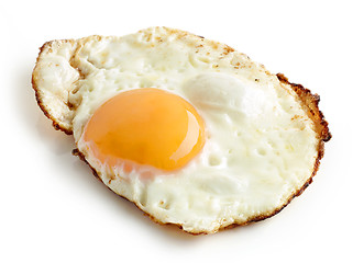 Image showing fried egg on white background