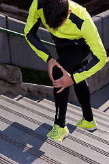 Image showing runner knee injury
