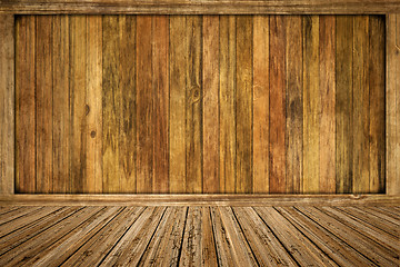 Image showing empty wooden room