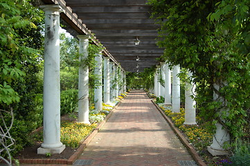 Image showing Outdoor walkway