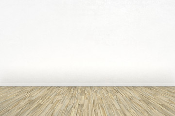 Image showing empty room with a wooden floor