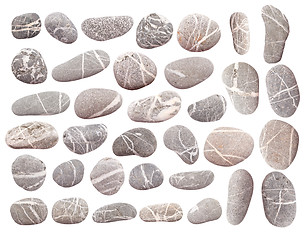 Image showing pebbles on white