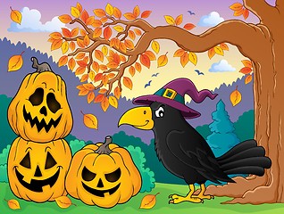 Image showing Witch crow theme image 3
