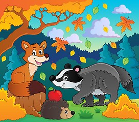 Image showing Forest wildlife theme image 1