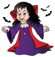 Image showing Vampire girl theme image 1