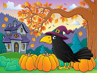 Image showing Witch crow theme image 4