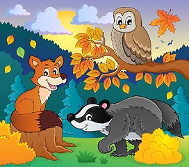 Image showing Forest wildlife theme image 2