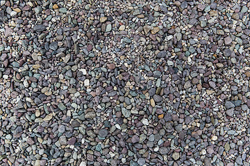 Image showing close up of beach pebble stones