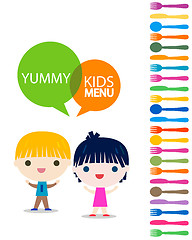 Image showing menu kids background