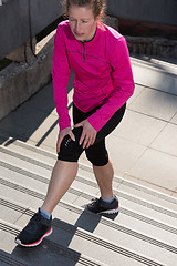 Image showing runner knee injury