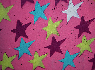 Image showing pink stars