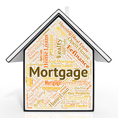 Image showing Mortgage House Indicates Real Estate And Borrowing