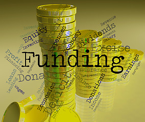 Image showing Funding Word Means Money Funded And Fundraiser