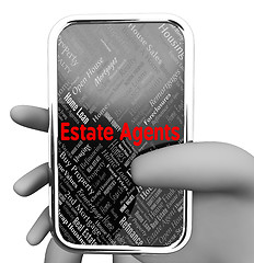 Image showing Estate Agents Shows Web Site And Homes