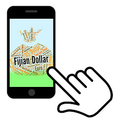 Image showing Fijian Dollar Means Forex Trading And Banknotes